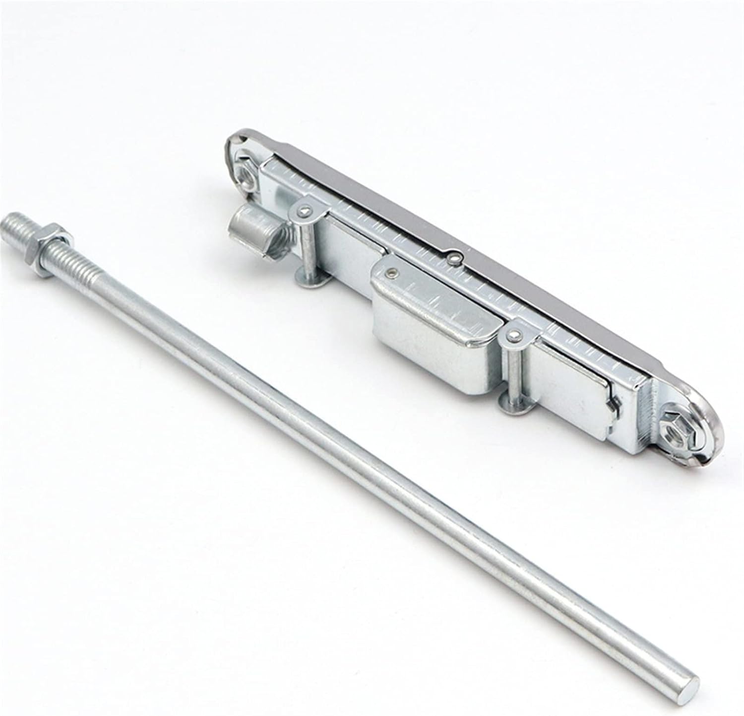 Stainless Steel Bolt Fireproof Concealed Spring Bolt Theft Door Upper and Lower Bolt Door Bolt 1Pcs