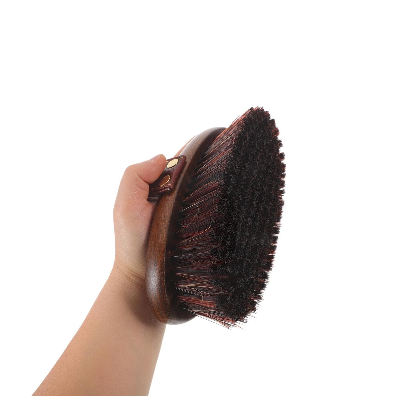 Cepillo de Limpieza y Masaje para Caballos con Mango Ergonómico y Cerdas Duras para Rutinas Diarias de Cuidado