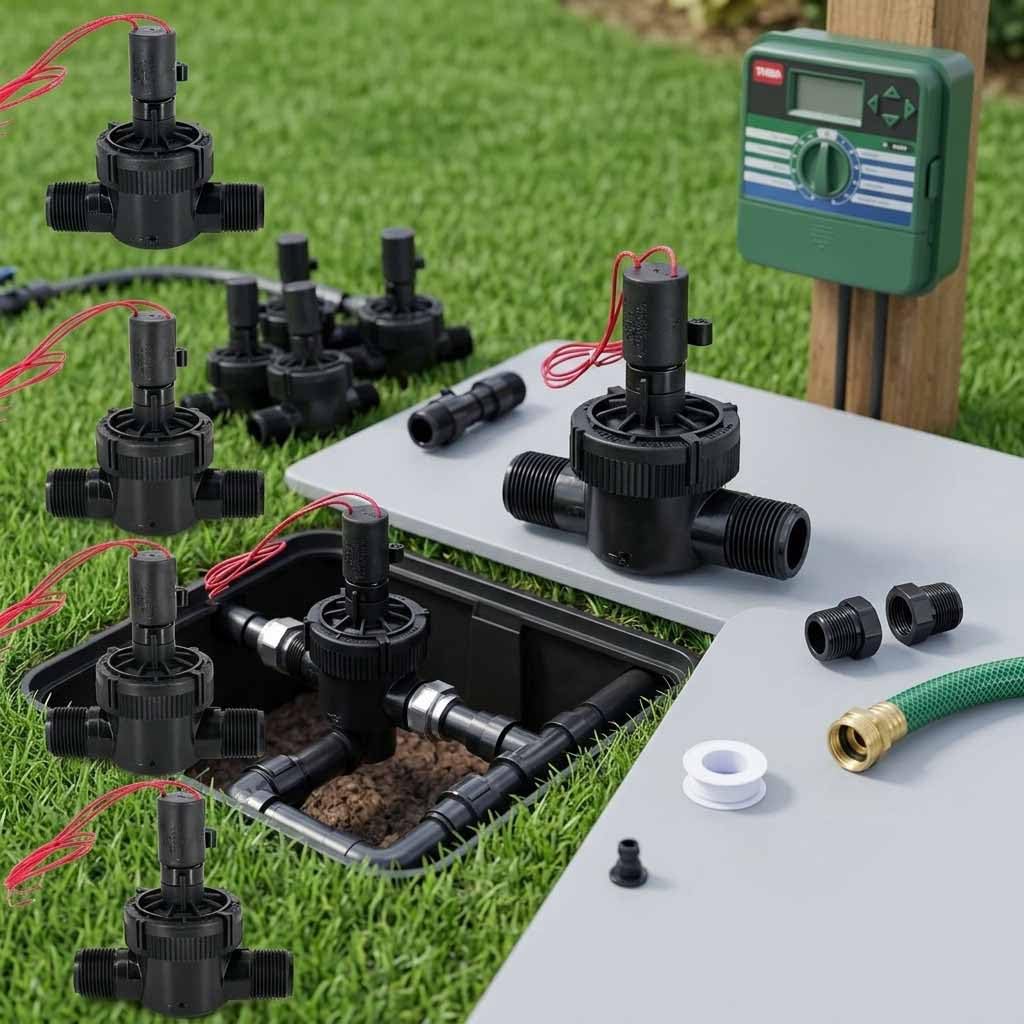Suinga Pack 4 x ELETTROVALVOLA DA IRRIGAZIONE 1" 24V EZ FLO PLUS, filettatura MASCHIO. Funziona con programmatori elettrici di qualsiasi marca presente sul mercato, inclusa la Toro Company.