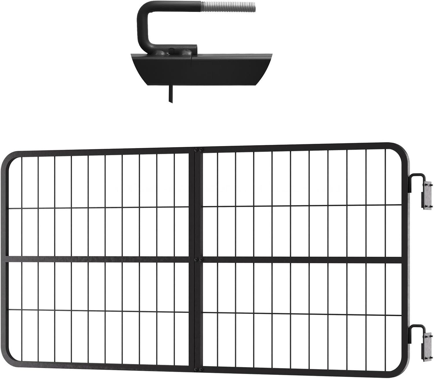 48"×24" Horse Stall Gate, Heavy Duty Stall Guards for Horses with Smooth Edges, Two-Way Door Design Horse Stall Accessories for Stables and Racecourses