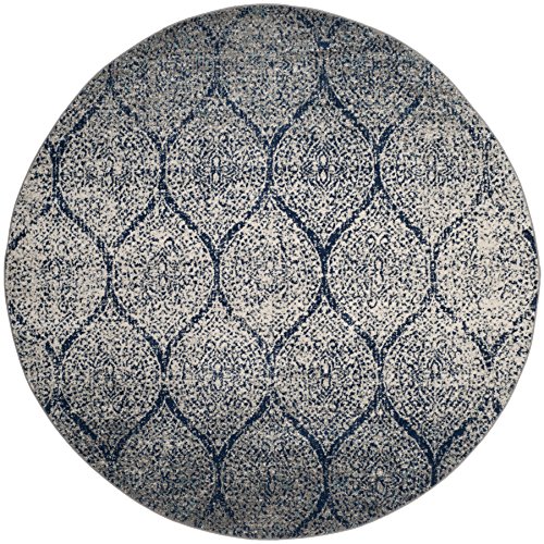 Tapete redondo azul y plata 12 pies SAFAVIEH miniatura 2