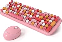 Vista 26 de Combo de teclado y mouse inalámbricos para Windows, teclado inalámbrico externo de tamaño completo 2.4G, mouse compacto, 8 teclas multimedia