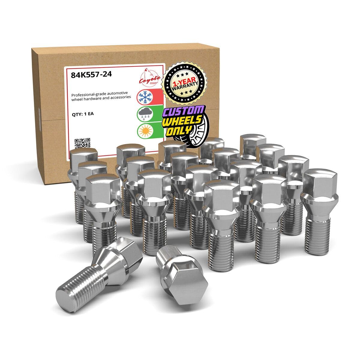 Amazon.com: Wheel Accessories Parts 20 Pcs Lug Bolt Set M14 x 1.25