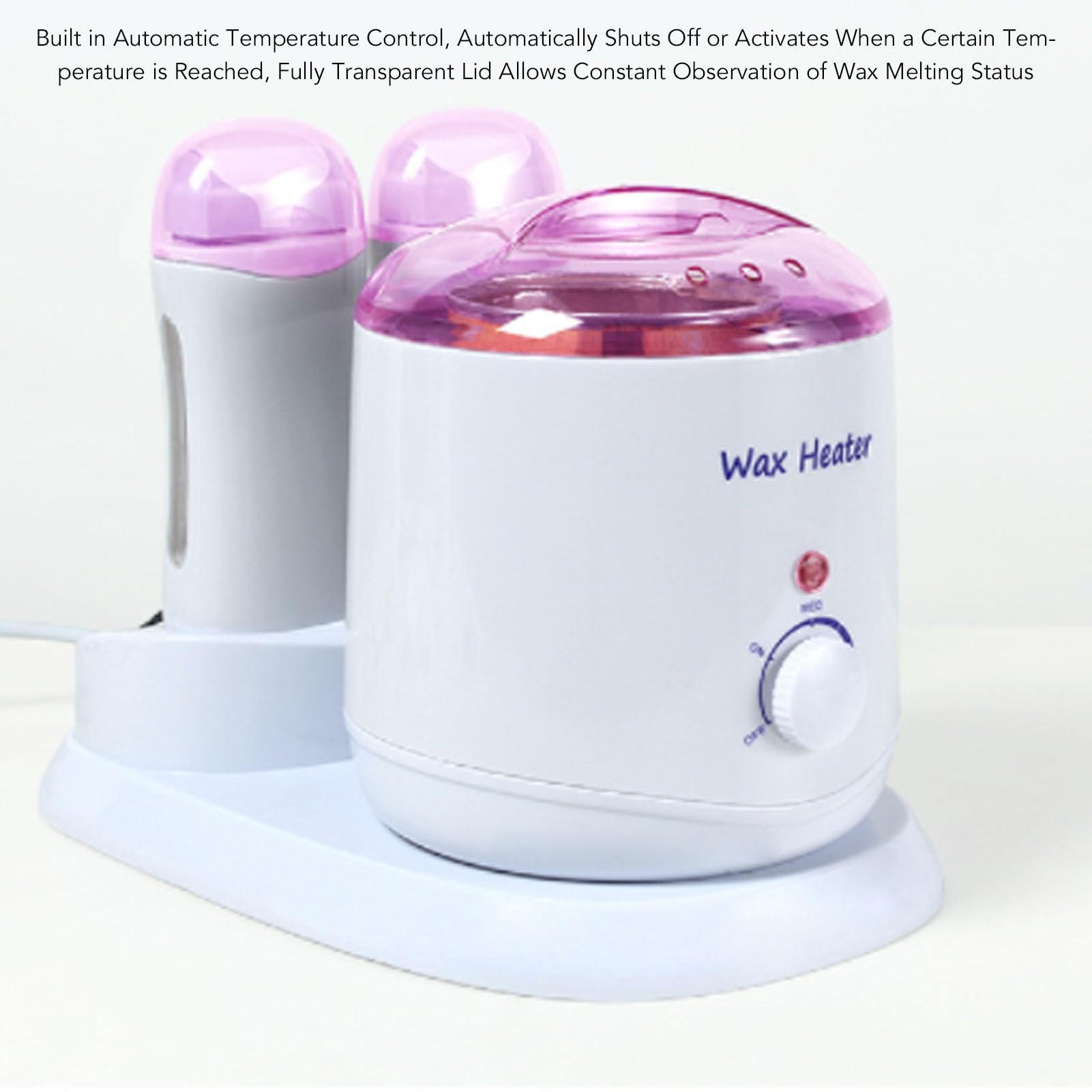 Calentador de Cera 4 en 1 con Tapa Transparente y balanceo M quina El ctrica de Depilaci n de 220 W para Uso Profesional y Dom Enchufe UE 220V