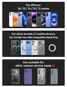 LISEN for MagSafe Car Mount for iPhone 17 PRO MAX, Extra Small Ultra Magnetic Phone Holder for Car Dashboard, Car Phone Holder, Car Accessories for Women Men, Fit for iPhone17 Pro/Air/Max 16 15 14 13