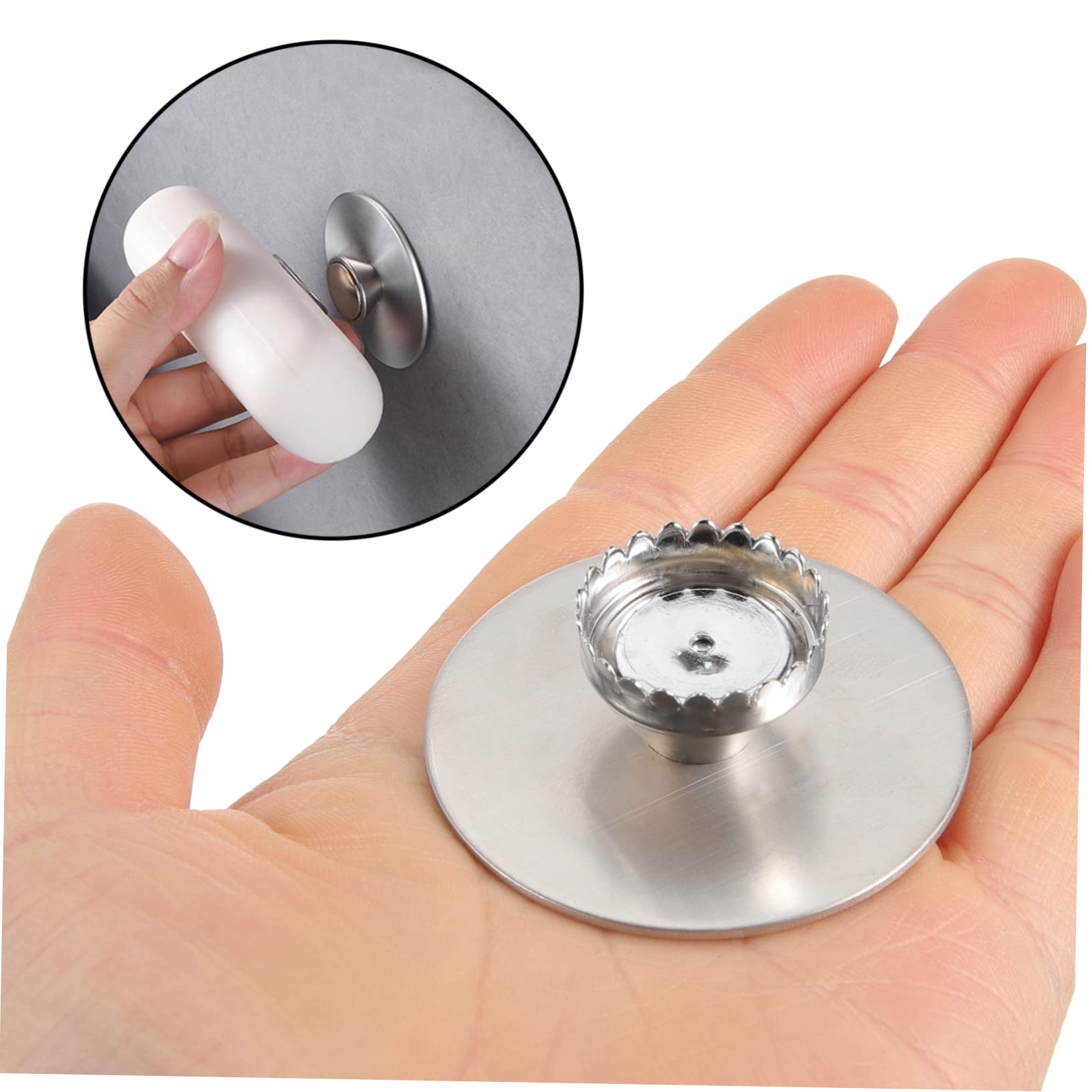 Housoutil Portasapone Magnetico Da Parete 5 Pezzi Elegante Antiruggine Perfetto Per Cucina E Bagno