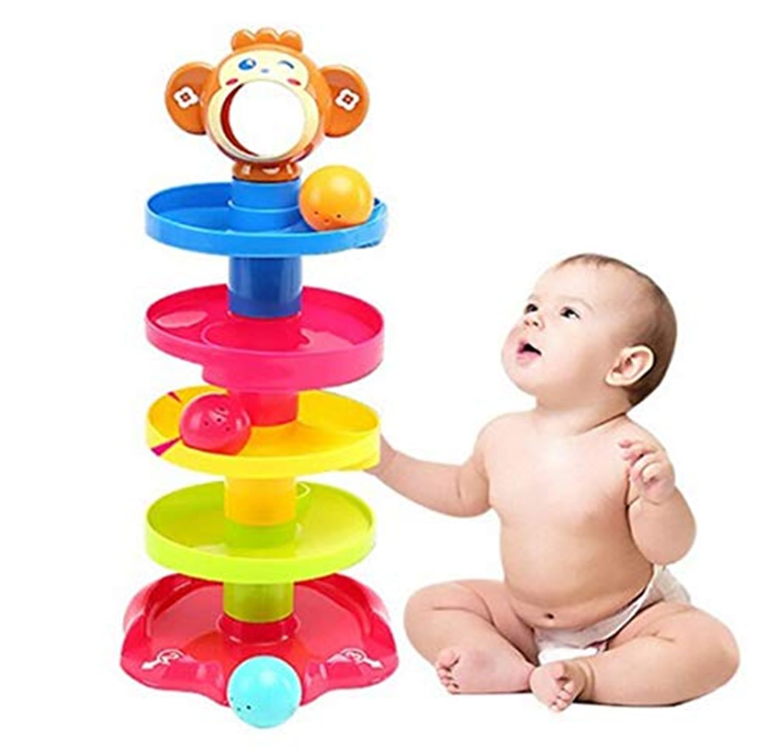 Lipsa Toys 5 Layer Ball Drop and Roll Swirling Tower for Baby and Toddlers - Educational Toy for Kids - Color As Per Stock (B0CL213H2Y) Amazon Price History, Amazon Price Tracker