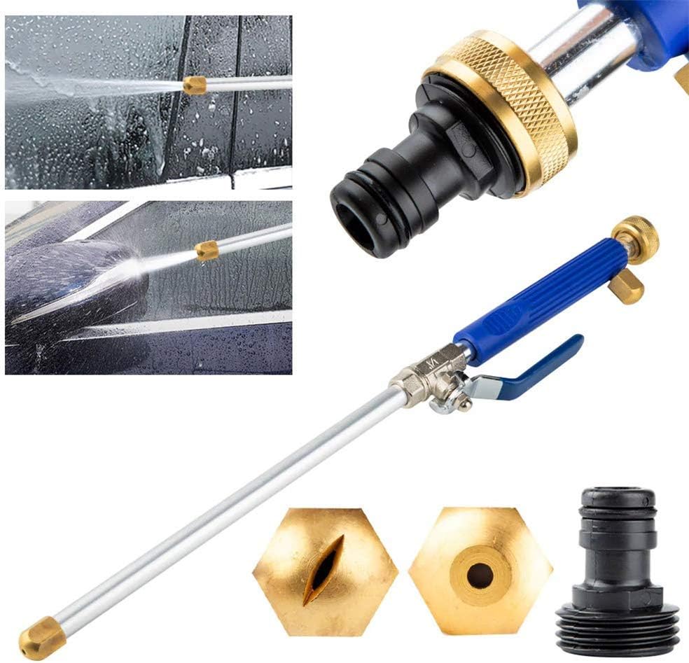 Opfree2-in-1 High pressure power washer,High Pressure Glass Cleaner Jet, High pressure power washer spray nozzle water hose wand attachment for Car Home Garden Cleaning Glass