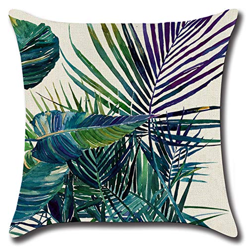 JuneyZz Estudio Funda de Almohada de Algodón Serie Set-Plant, 40 × 40 Funda de Almohada Grande, Material Textil