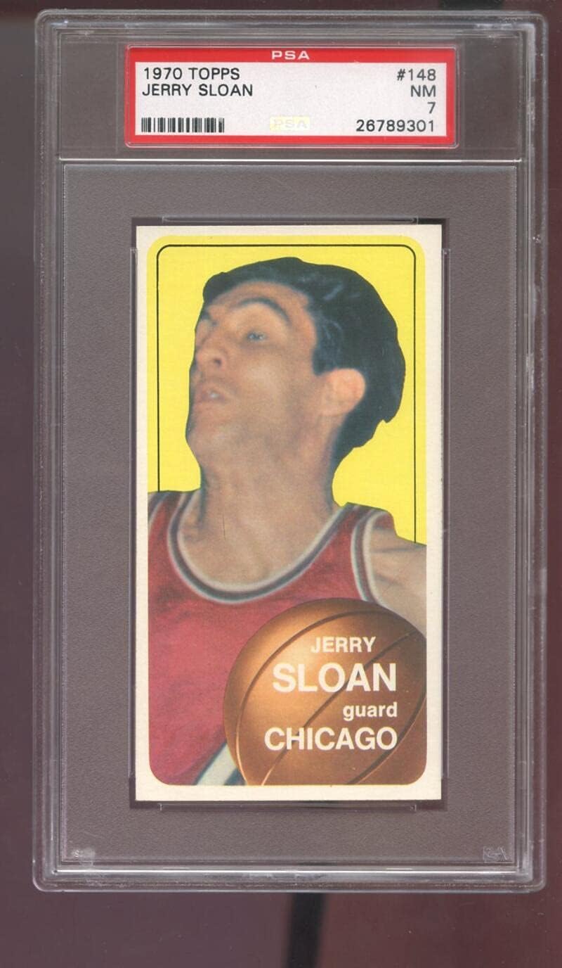 1970-71 Topps #148 Jerry Sloan ROOKIE RC PSA 7 Graded Basketball Card 1970 NM
