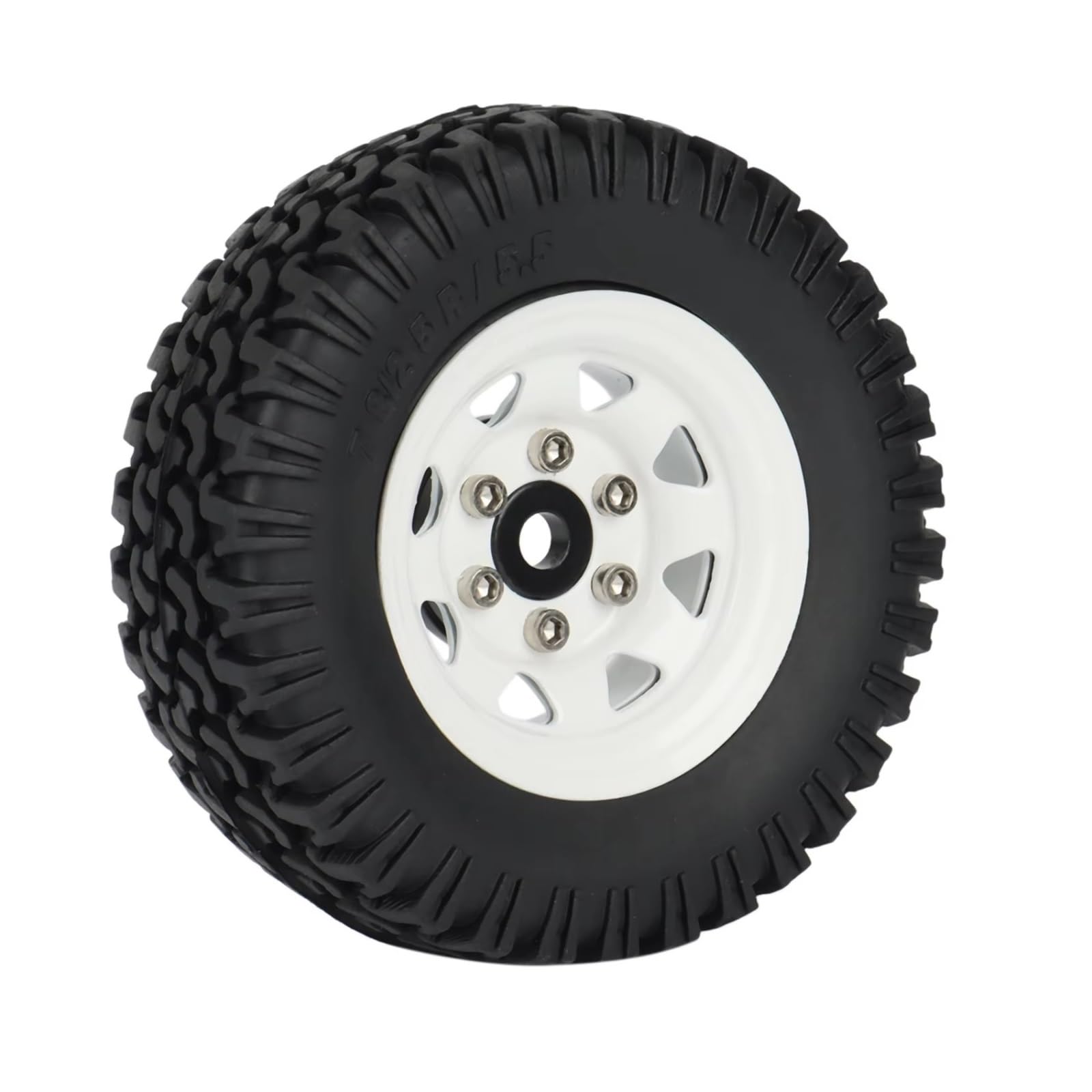 RC Pneus Jante Compatible avec Axial Jr 90069 D90 TF2 pour Tamiya CC01 LC70 pour MST 1/10 RC Voiture sur Chenilles 4 Pièces 1.55 Jeu De Pneus De Jante De Roue À Billes en Métal