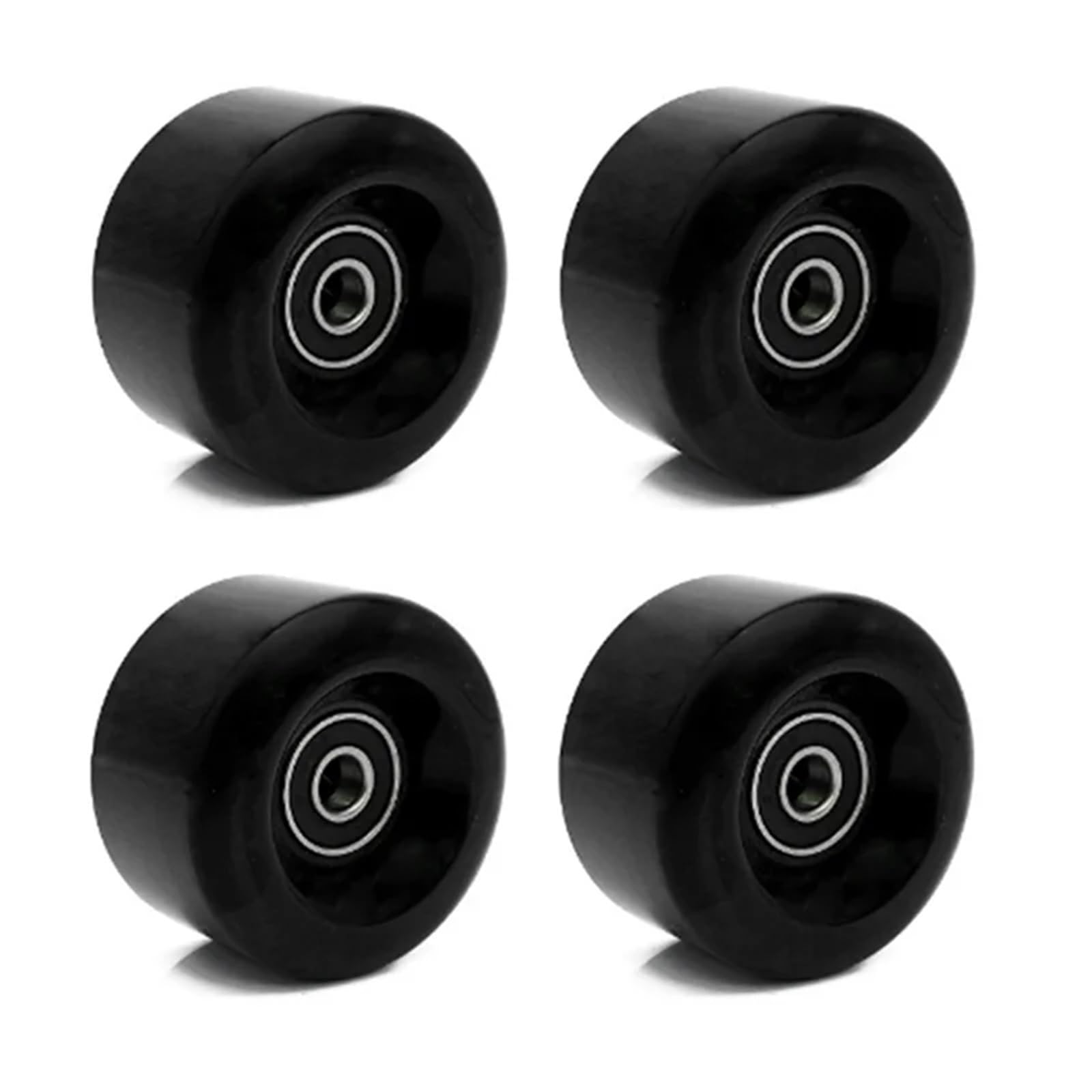 Longboard Skateboard Roues Roller Roues Double Rangée Patins à roulettes 4 roues en ligne Patins à glace PU Haute élasticité Ensemble de pneus