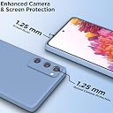 Pikkme Back Cover for Samsung Galaxy S20 FE / S20 FE 5G | Camera Protection Shockproof Soft Matte Silicone Bumper Case (Aqua Blue) gallery image