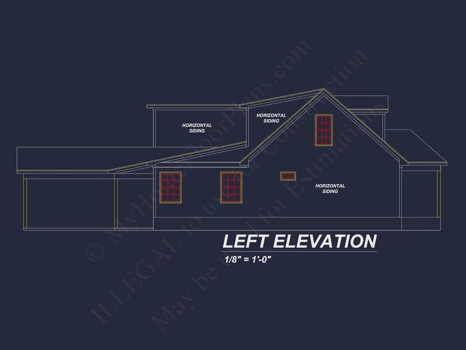 20-1150 HOUSE PLAN - Charming 4-Bedroom House Plan with CAD Floor Designs