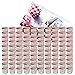 MamboCat Lot de 100 bocaux en verre avec couvercle TO 82 à carreaux Rouge 230 ml Livre de recettes de Diamant-Zucker (français non garanti)