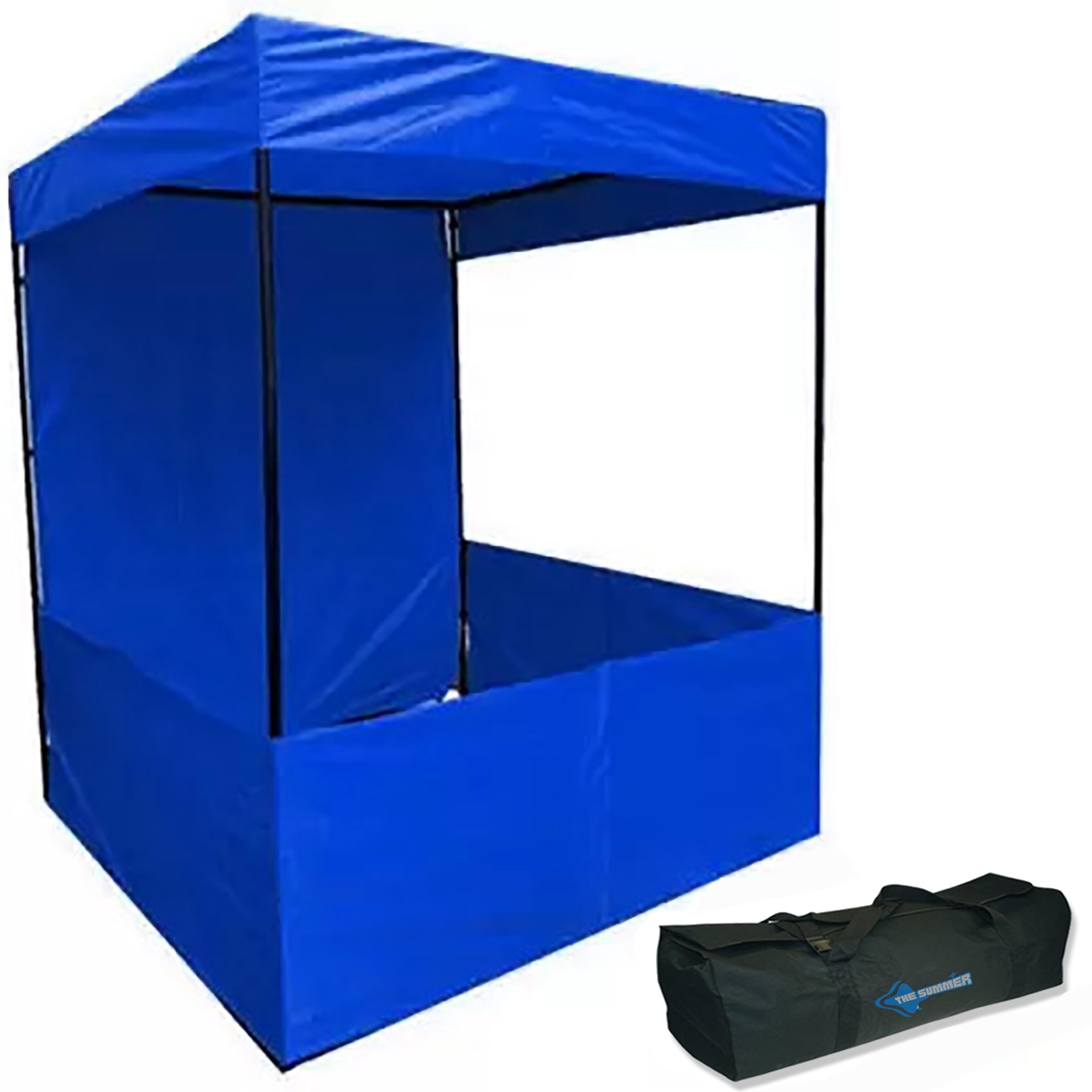 The Summer 6x6x7 ft. Canopy Tent, Foldable & Portable for Advertisement, Product Promotion, Outdoor Display & Pop-up Shop with Heavy Duty Carrybag | Easy & Quick Setup
