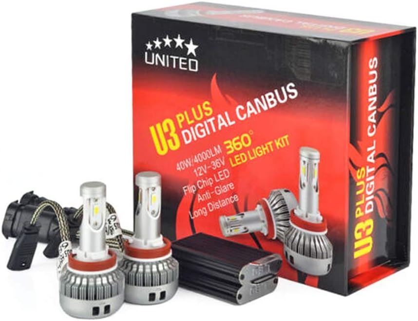 U3 PLUS H13 40W LED Headlight Kit New Upgrade Flip Chips LED by HIDNY