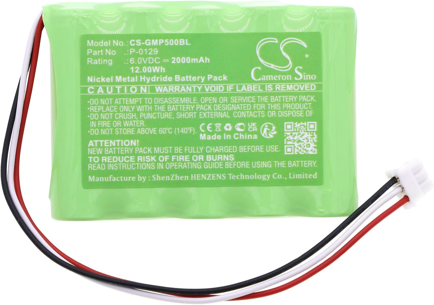 Cameron Sino Battery for GALEB MP-500, MP-5000, MP-55 PN:GALEB P-0129 2000mAh / 12.00Wh