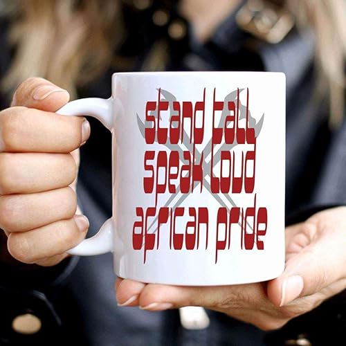 Miniatura 6 de Proud African Activists Gift, for Unique Occasions - 11 Oz White Ceramic Coffee Mug