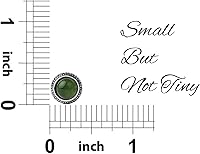 Vista 29 de Real Crystal Birthstone Sterling Silver Stud Earrings Jewelry for Women Fashion Trendy Western 925 Antiqued Boho Handmade Best Gift for Her keenove