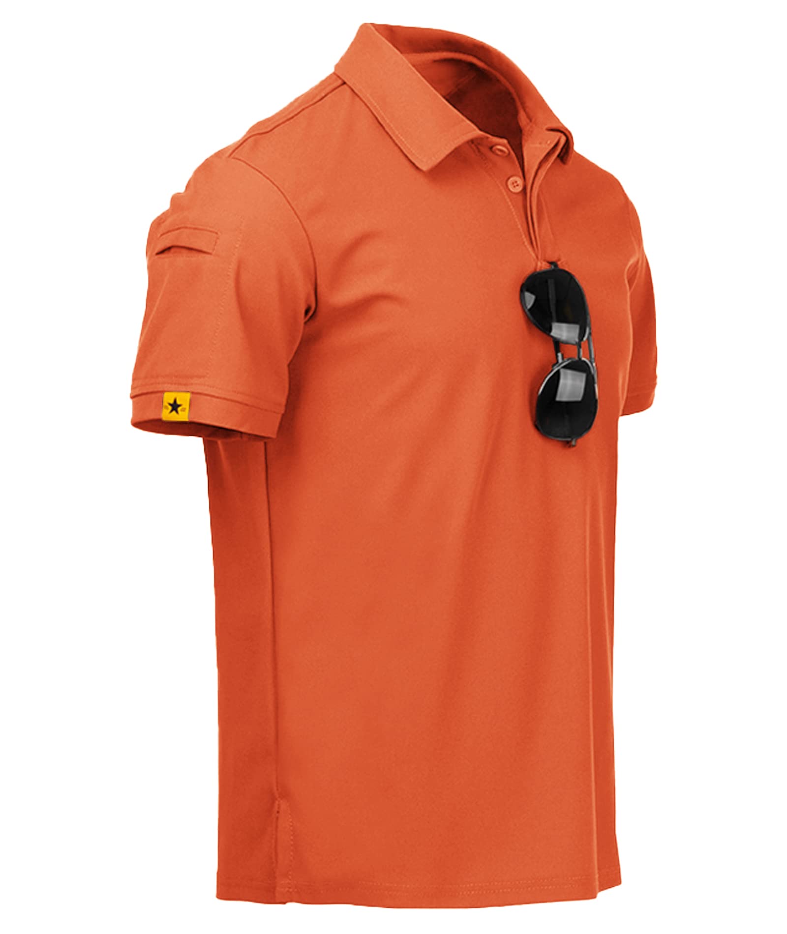 JACKETOWN Polo Shirt Uomo Manica Corta Asciugatura Rapida Traspirante Tennis Polo Shirt Camicie Polo Estate per Uomo Button Front T-Shirts Sport Shirt Basic Regular Fit Golf Polo Shirt