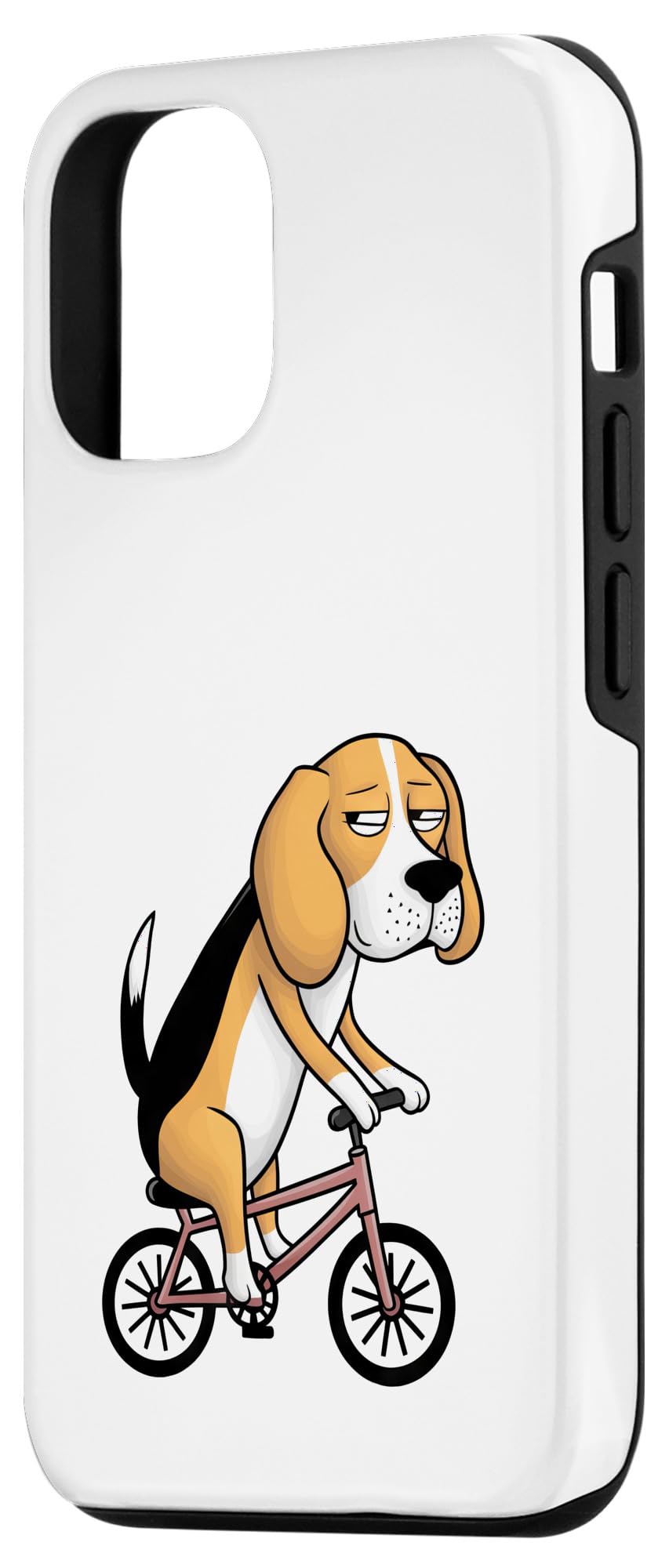Amazon.co.jp: iPhone 14 自転車に乗った風変わりなビーグル犬の