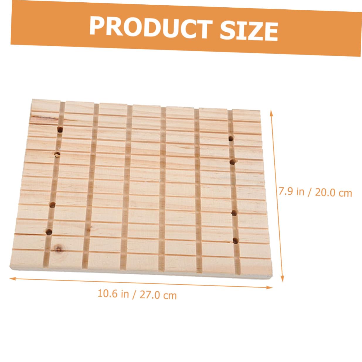 DECHOUS Piastra per Levigatura in Legno per Piccoli Animali Domestici Accessorio per Conigli Levigatrice per Animali in Legno per Topi Grigi Criceti Furetti