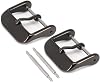 Wellfit 2 Pack Watch Straps Bands Buckle Replacement, Watch Band Clasp, Choice of Color and Size, Vacuum PVD Finish