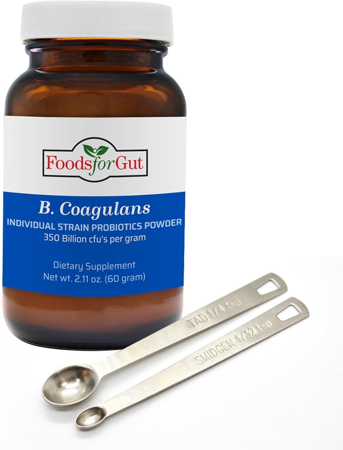 Bacillus Coagulans Probiotic Powder 350 Billion cfu’s | NO Additives | Digestive & Immune Support | High Potency | B. Coagulans | 60 Grams (2.11 Oz)