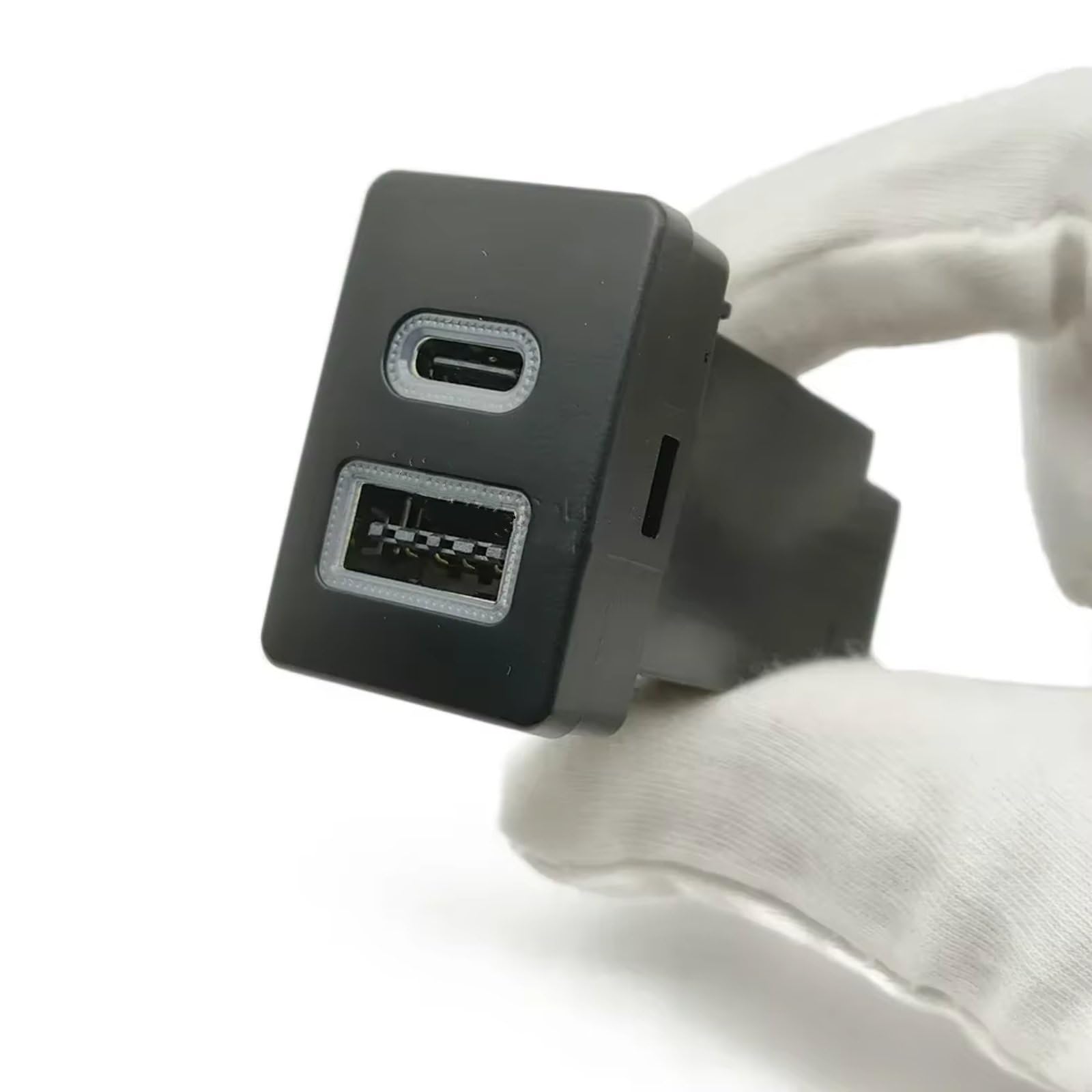 Centro Puerto USB Compatible Con Toyota Para Auris Para Prius 2014-2017 Para Cargador Coche Para Adaptador Entrada Carga Rápida Tipo C Audio U-Disk Puerto USB