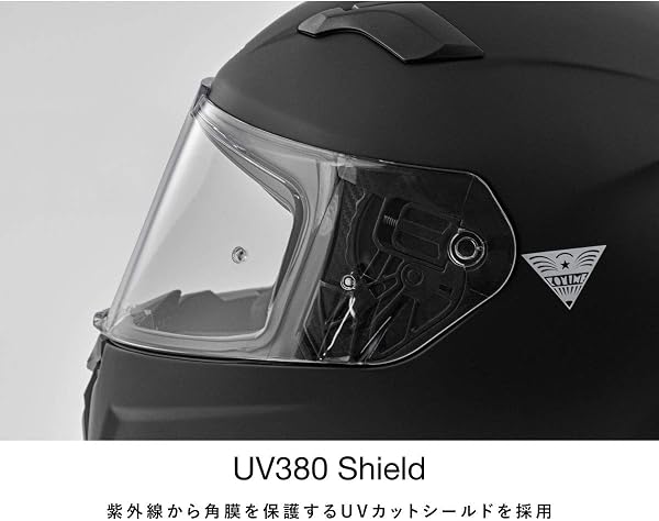コミネ(KOMINE) バイク用 FL フルフェイスヘルメット マットブラック XL HK-170 UVカットシールド 高強度ABSシェル インナーバイザー フルフェイス マグネットバックル - 5