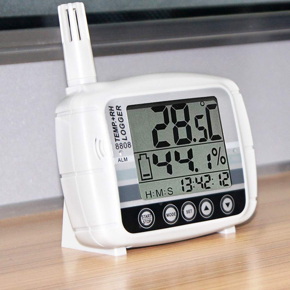 az8088 sehr präziser Multifunktions-LCD Display USB Temperatur und Luftfeuchtigkeit Recorder Alarm für Apotheken Lager Familie und Company