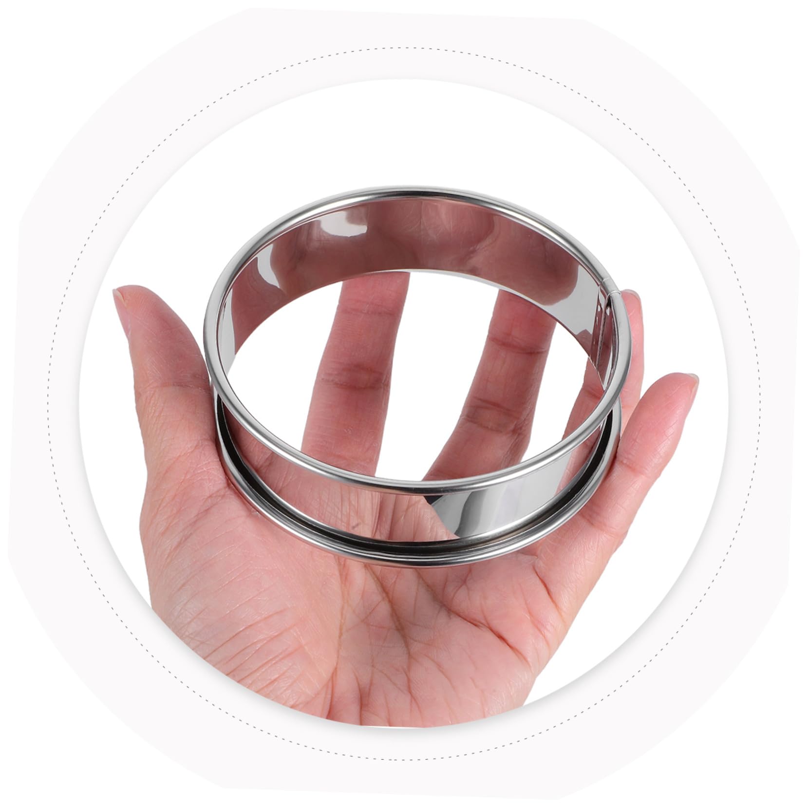 VANZACK 16piezas Moldes Redondos Para Muffins De Acero Inoxidable Antiadherentes Con Pincel Para Postres Repostería y Hornado Casa