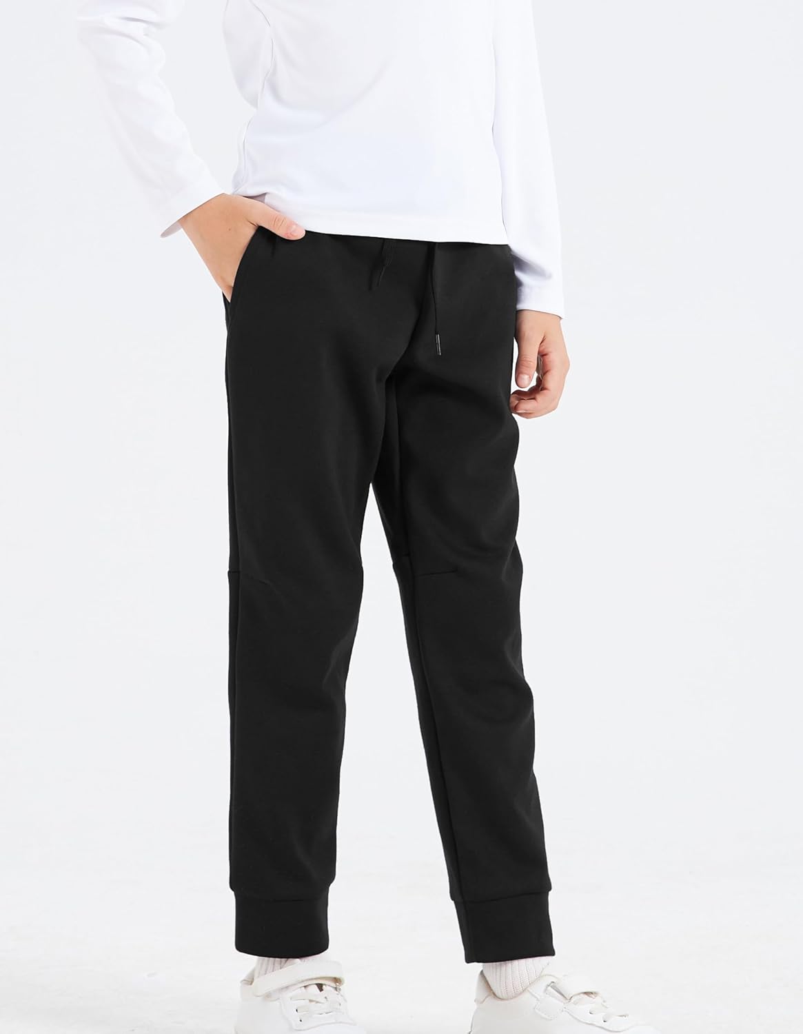 DANI CHINS Boys' Casual Sweatpants Pull On Drawstring Jogger Pants with Pockets - Image 2