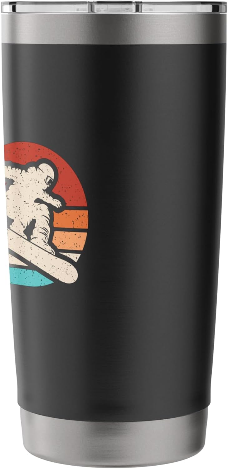 Snowboarding Heartbeat Snowboard Snowboarder Men Women Kids Stainless Steel Insulated Tumbler - Image 2