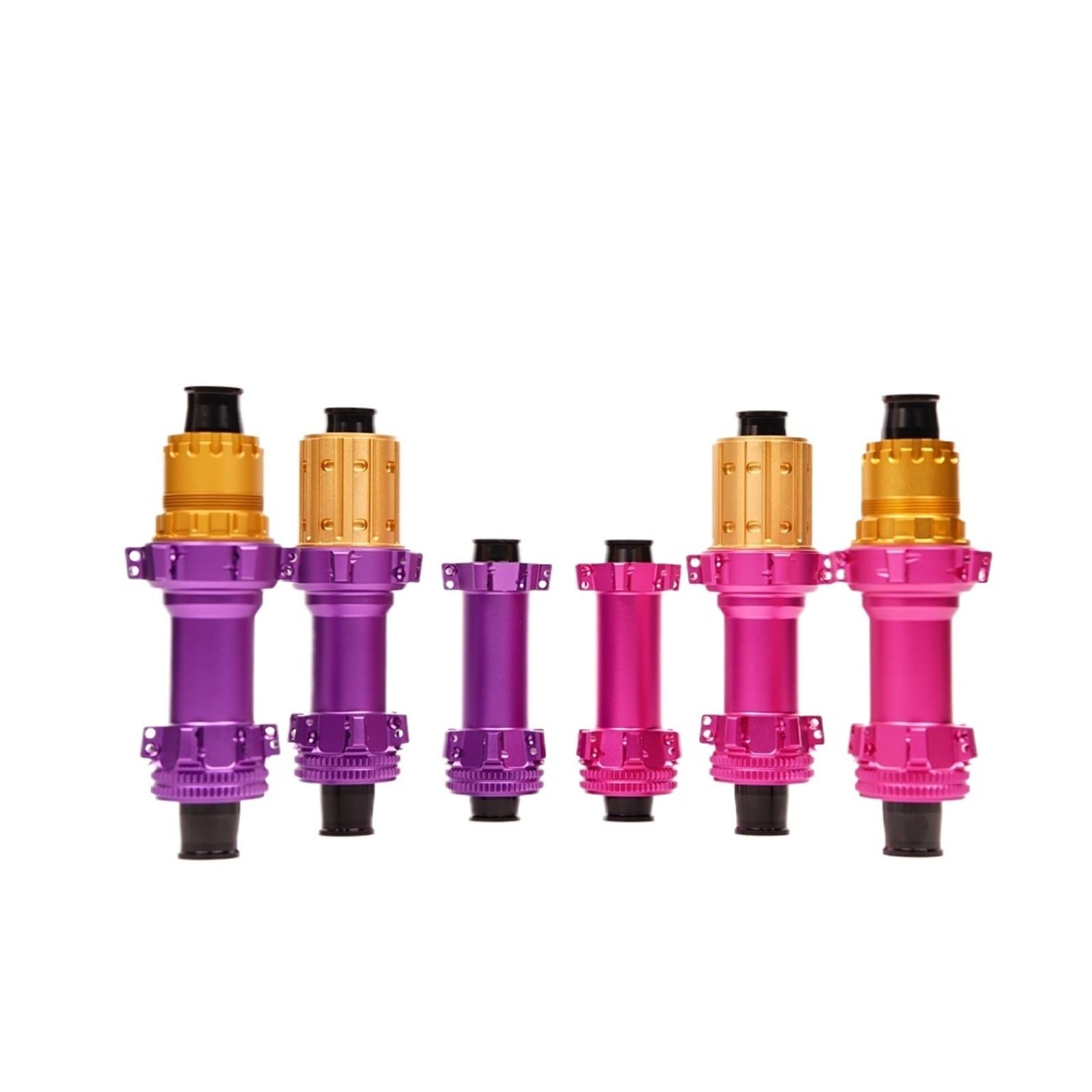 Generico Buje de Carretera Ultraligero Rojo y Morado, trinquete Estrella 36T, Freno Bloqueo Bicicleta, tracción Directa, 24 Agujeros, 100-142XDR/HG