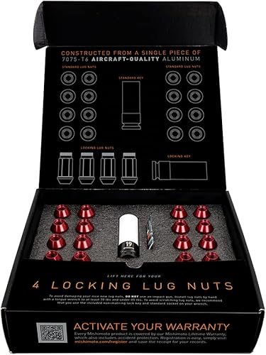 Miniatura 5 de Mishimoto MMLG-15-20LNC Tuercas de bloqueo de aluminio M12x1.5, juego de 20 piezas, cromo Neo