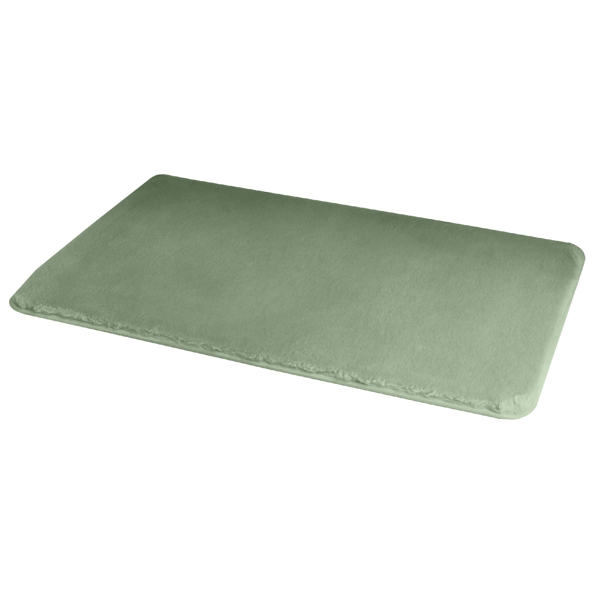 Tapis de bain fuzzy vert 80x50cm Gedy tapis de douche