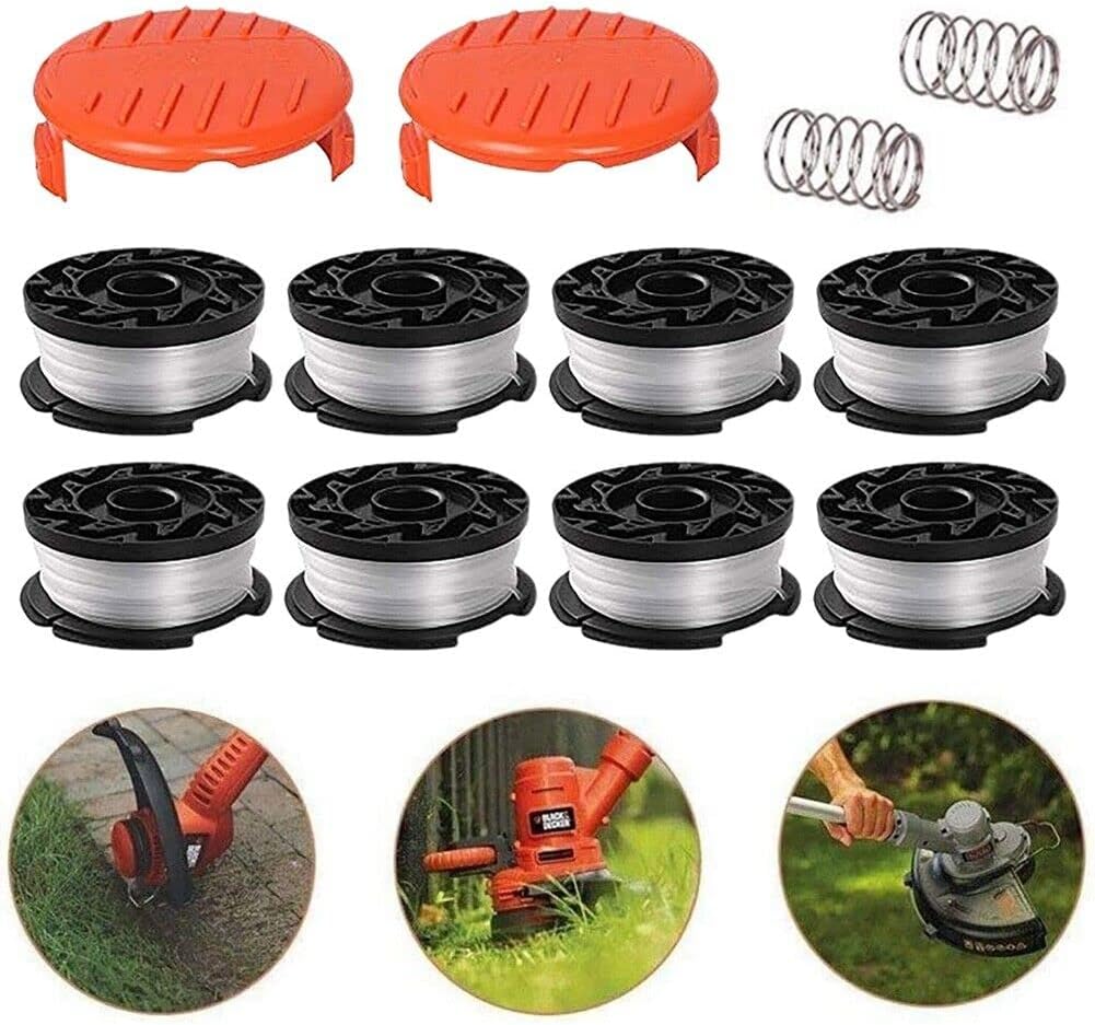 8 Pack For Black & Decker Replacement String Trimmer Line Spool AF-100 Eater New