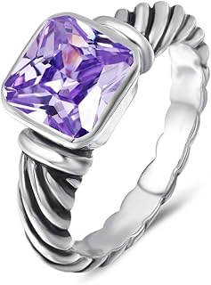UNY Ring Antique Twisted Cable Wire Femme Designer Inspired Fashion Brand David  - Compare price