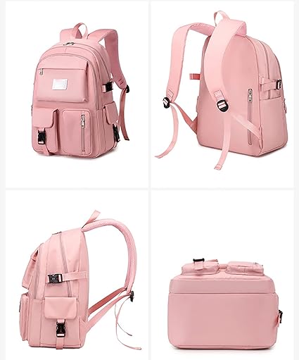 Kono Sac à Dos Scolaire Lycée Ado Étudiant Léger Pour Garçon Fille, Sac D' École Travail Voyage, Pour Collège Et Université, Ordinateur Portable 15,6 Pouces - 8