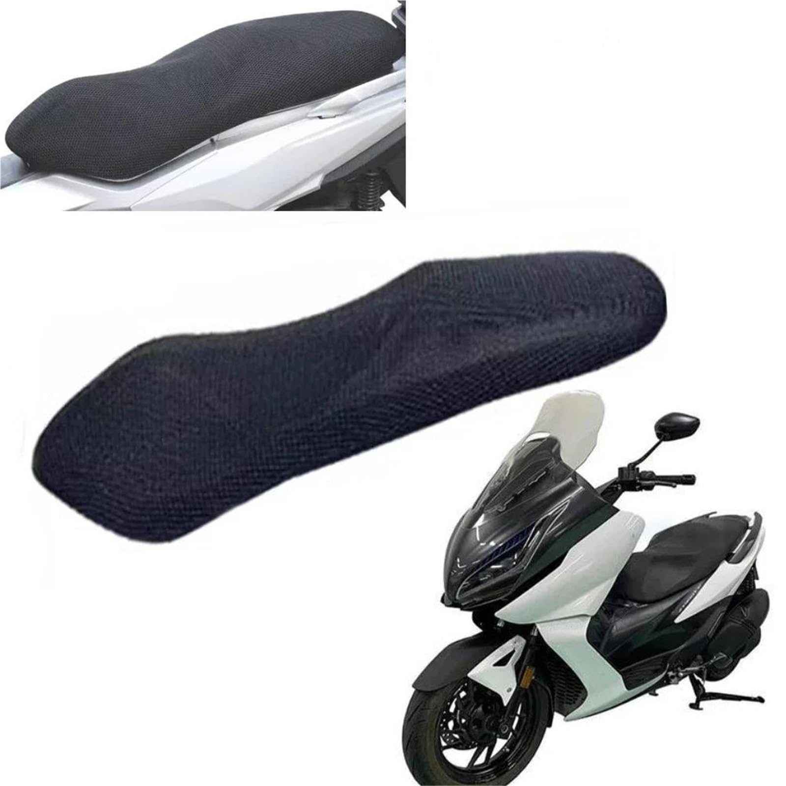 Cuscino per Sella in Rete per Moto Coprisella per Moto per ZONTES 350E 350 E Cuscino Isolante Antiscivolo in Rete Traspirante Protezione per Sedile Cuscino per Sella