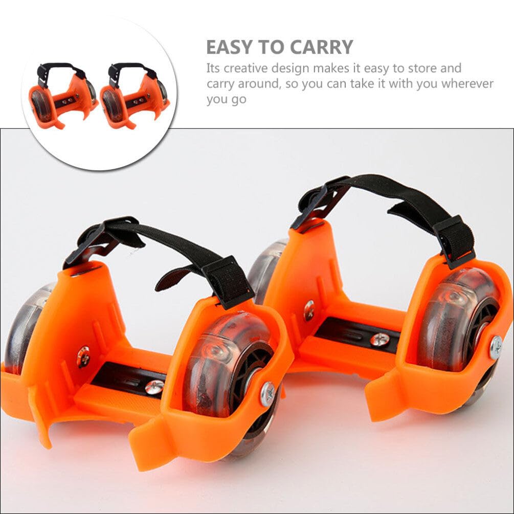 BESPORTBLE Adjustable Roller Skates Light up Skate Wheels Heel Wheel Shoes for Boys and Girls