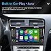 Android Stereo Radio for VW Golf 7 MK7 2013-2018, Biorunn 9 Inch GPS Navi Car-Play Android Auto Upgrade IPS WiFi Blue-Tooth RDS Head Unit 2GB RAM 32GB ROM