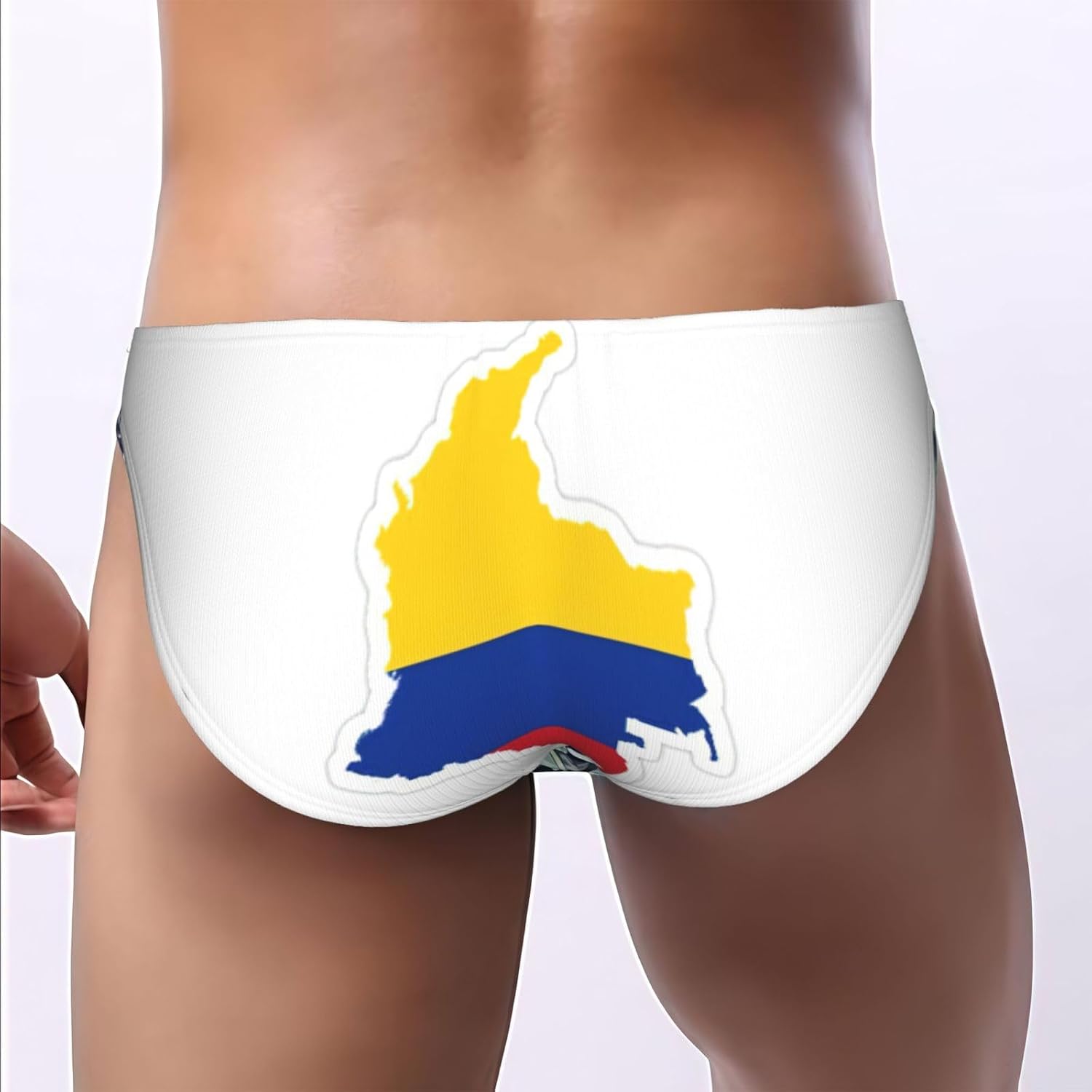 Colombia Flag Map Print Mens Underwear Soft Mens Bikini Briefs With Pouch Tagless Briefs For Men Perfect For Daily Wear