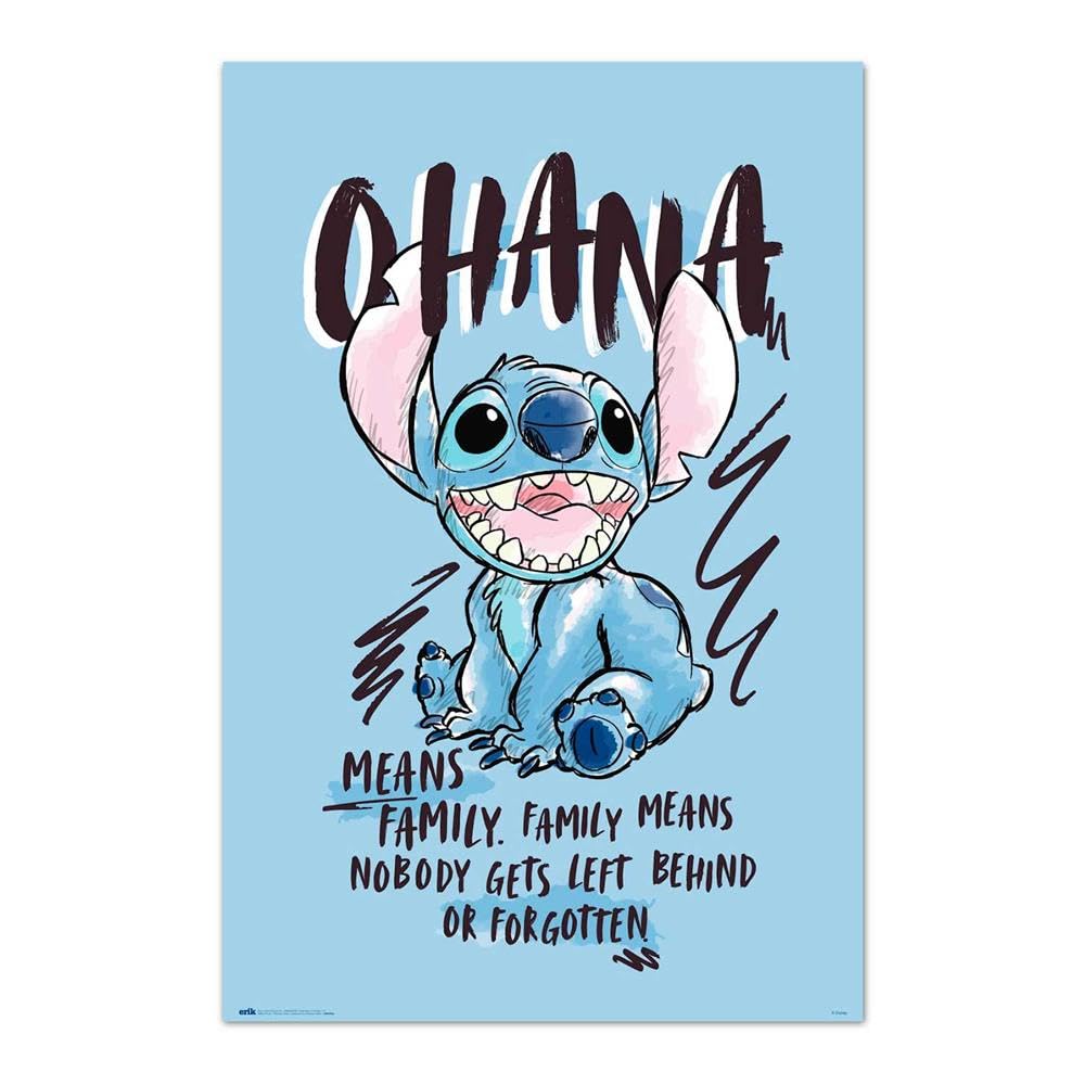 Grupo Erik Multicolour Disney Stitch Poster - 36 X 24 In / 91.5 X 61 Cm, Gifts