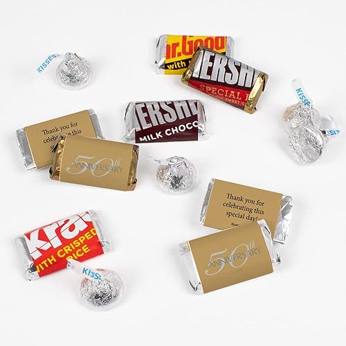 Miniatura 5 de Surtido de 131 piezas de dulces para fiesta de 50 aniversario (1.65 libras, aproximadamente 131 piezas)