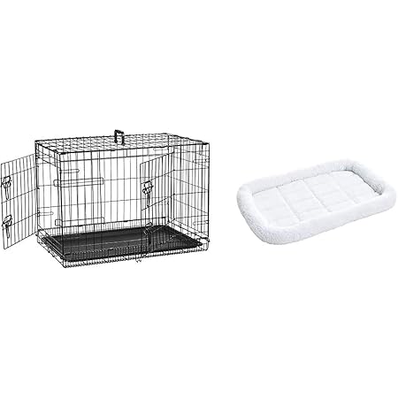 Amazonbasics double door folding metal dog crate Clearance