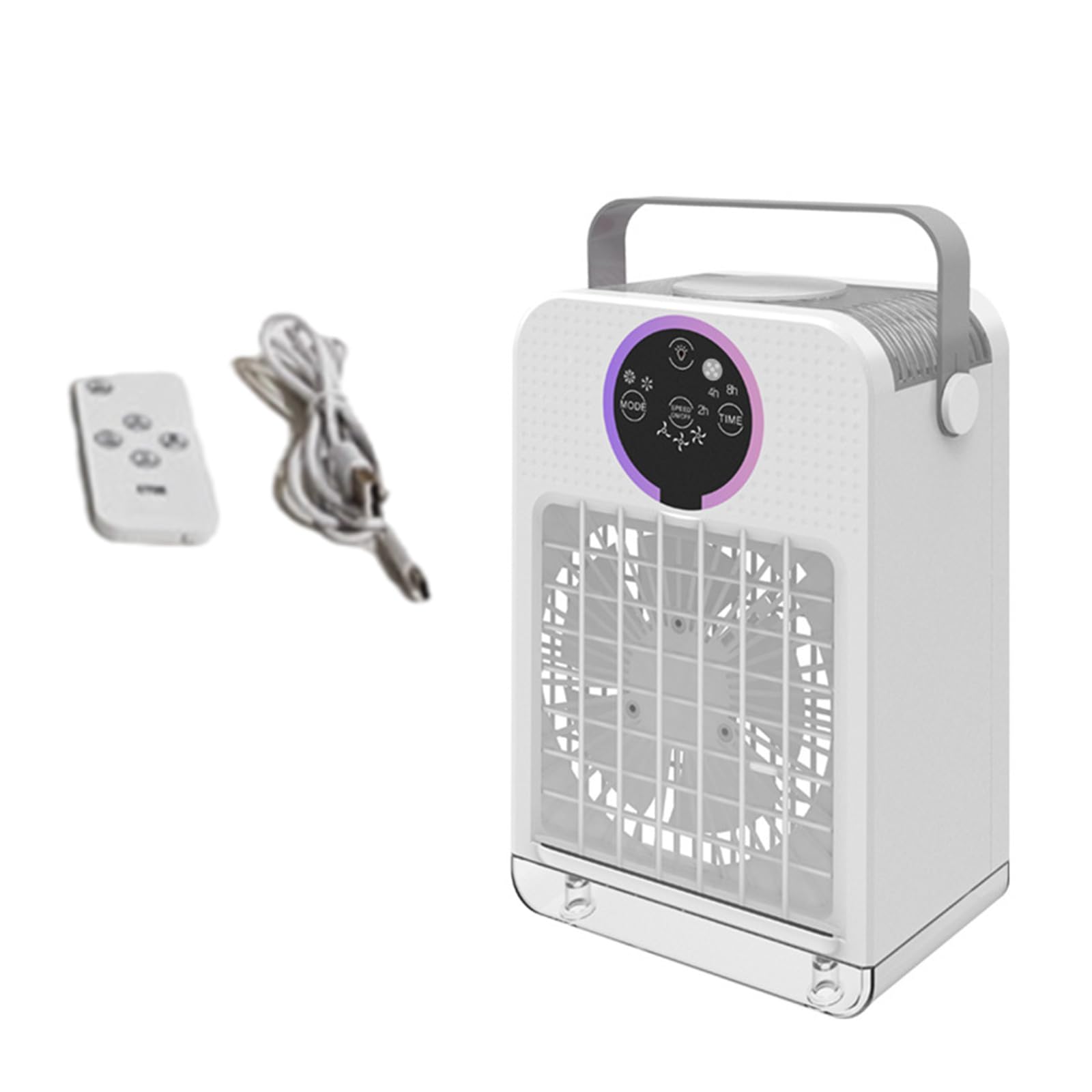 Practical Desktop Air Conditioning with 700ML Water Tanks USB Operated Evaporative Technology Quiet for Work Bedroom Desktop Air Cooling Fan