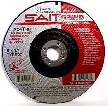 United Abrasives-SAIT 20065 A24T Tough Grind Grinding Wheel 4 1/2